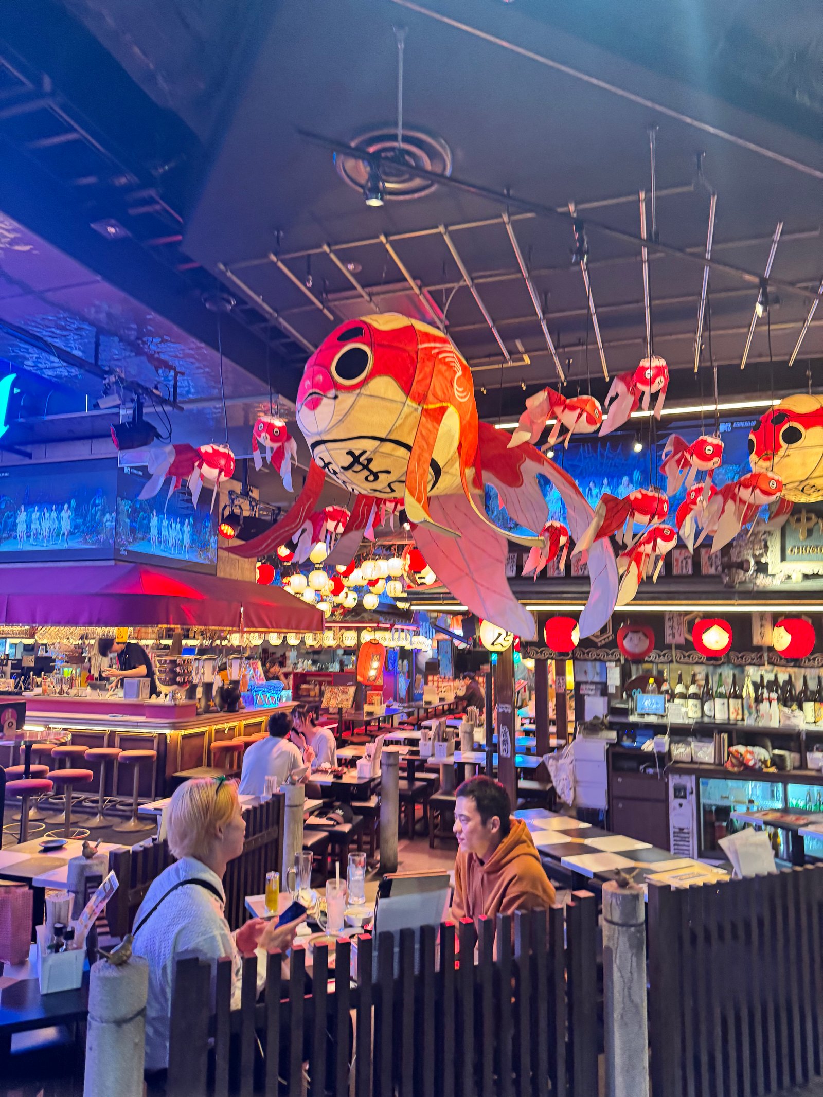 Izakaya with goldfish lanterns
